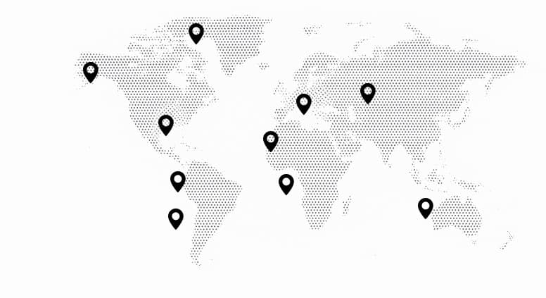 Global presence world map